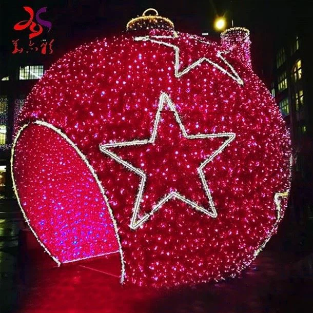 Street Motif Light Large LED Ball Motif String Lights Outdoor Christmas Decoration Motif Lights